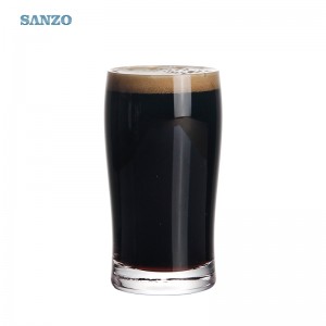 Boccale da birra Mini Sanzo 7 Oz Personalizza Stampa Logo Boccale da birra in vetro con pannelli in vetro