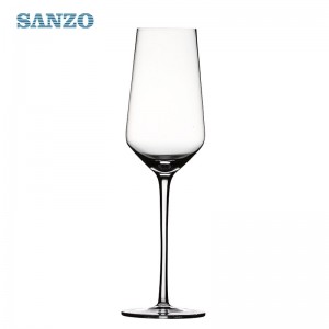 SANZO Nero senza piombo Dimensioni personalizzate Bere Champagne Bicchieri di Champagne personalizzati Flauto di vetro Rosa Flute Champagne